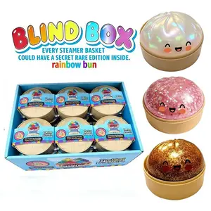 Glowing Dumpling Soft Toy, Colorful Stress Relief Sensory Toy, Soft Tpr Material, Random Style, Slow Rebound, Perfect for Parties and Gifts