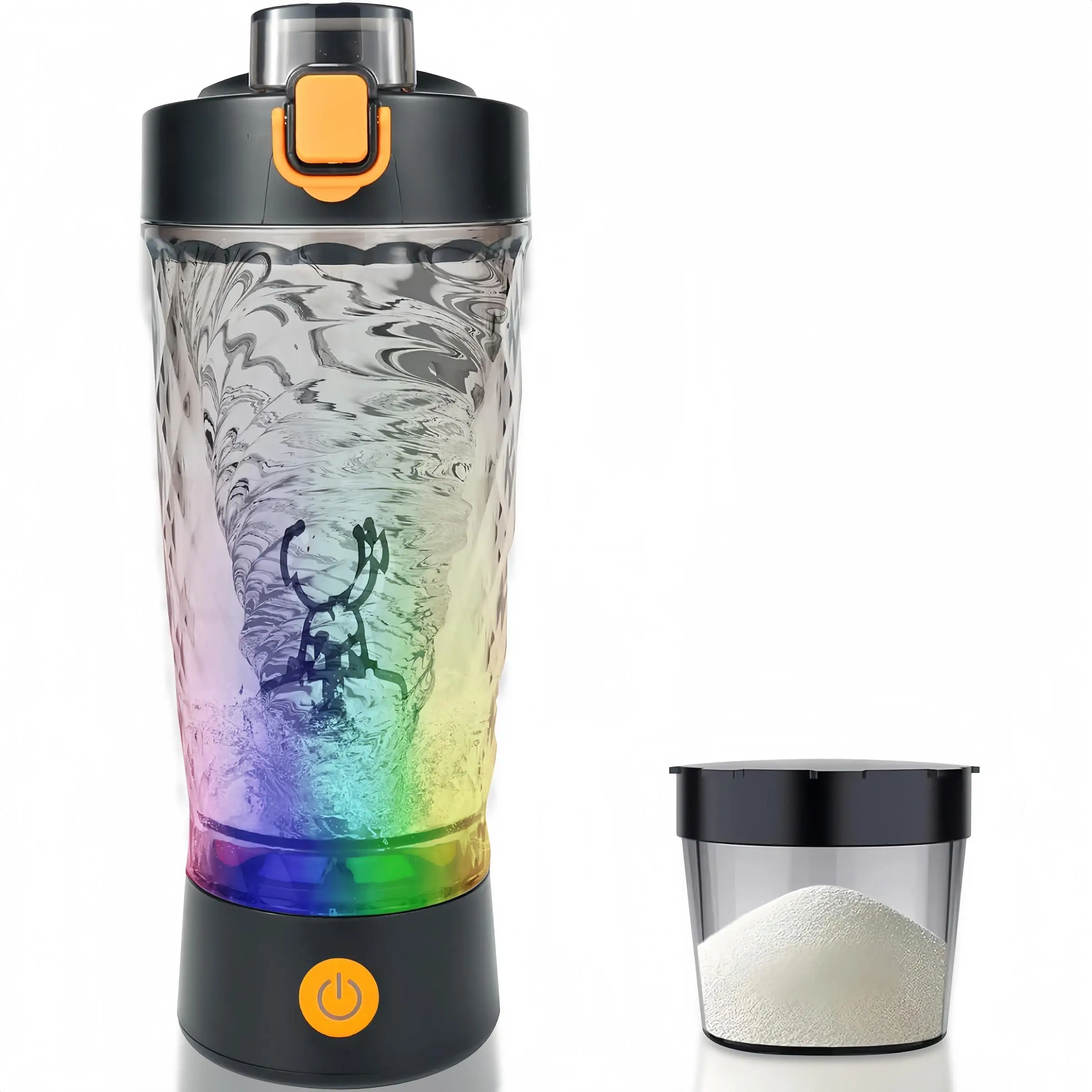 Electric Protein Powder Mixing Cup, 1 Count USB Rechargeable Fully Automatic Mixing Cup, Portable Water Bottle, High Temperature Resistant Shaker Bott