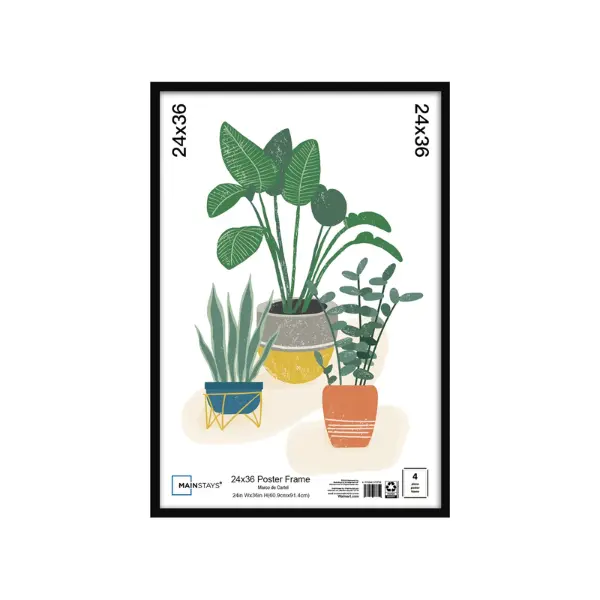 24x36 Basic Black Poster Frame