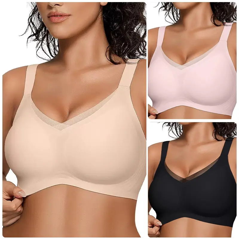 Quietlake New-Plus size girls' bra, comfortable, slimming and anti-sagging