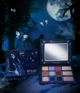 Beauty Creations Tim Burton's Corpse Bride Makeup - Limited Edition Coffin Case with WHY SO BLUE Palette & Haunting Spell Liner