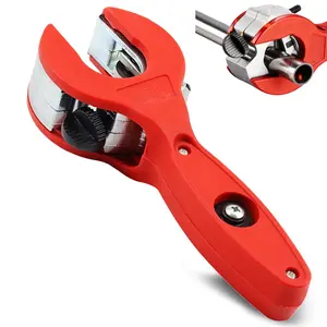 Ratcheting Tubing Cutter,2 in 1 Close Quarters Tube Compact Cutter, Portable Ratcheting Tubing Cutter Tool for Cutting Copper, PVC, and Soft Metal Pipes