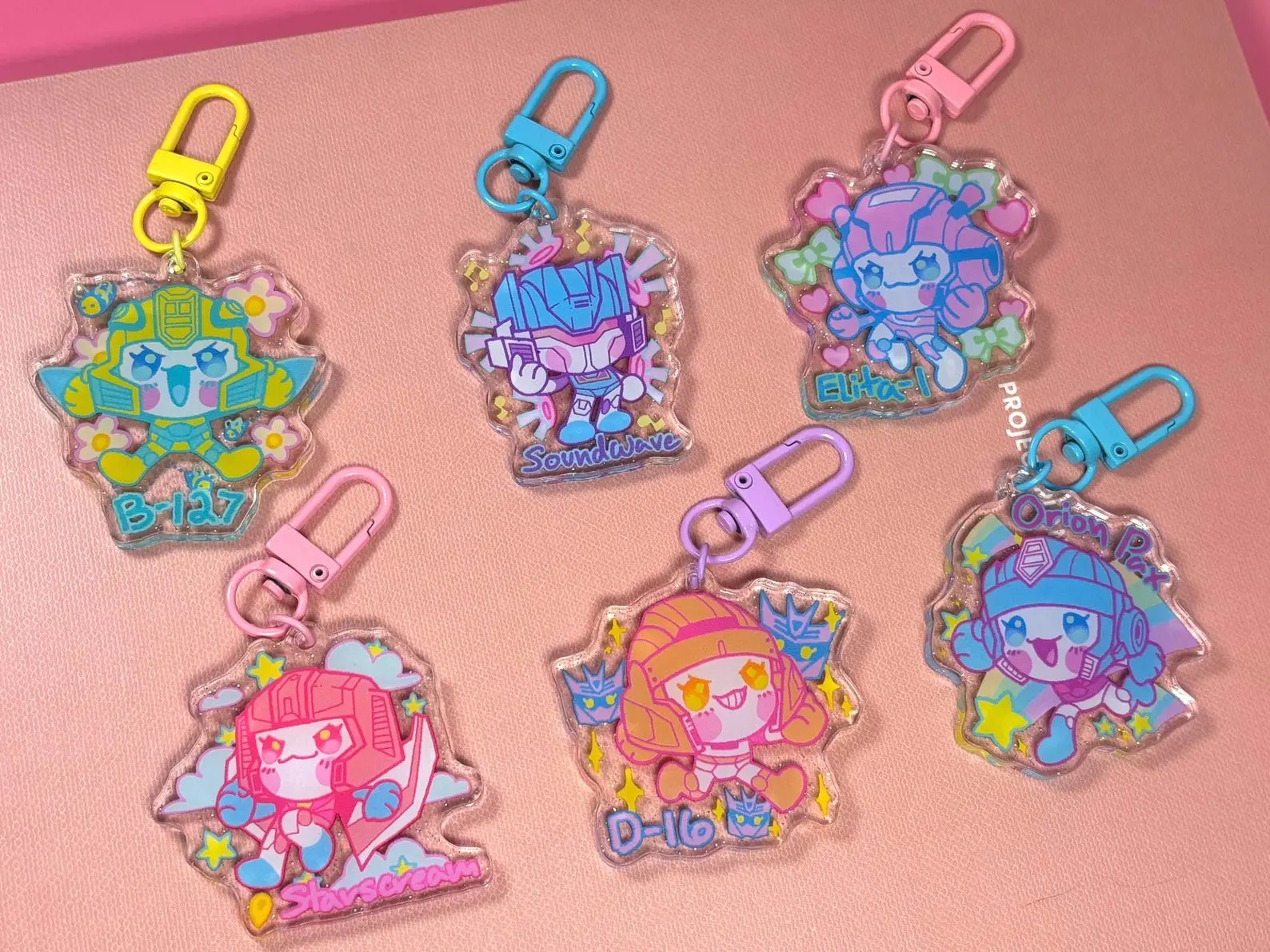 Transformers One Acrylic Keychains, No Glitter