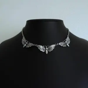 Gothic Moth Butterfly Choke Necklace