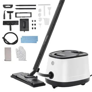 1500W Steam Cleaner Multipurpose Steamer with 27 Accessories,Household Steamer with 51 oz Large Water Tank for Cleaning, Heavy Duty Rolling Cleaning Machine for Carpet, Floors, Windows and Cars