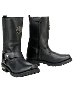 Milwaukee Leather Women's Women'S 11" Classic Harness Boot Square Toe - Mbl9360