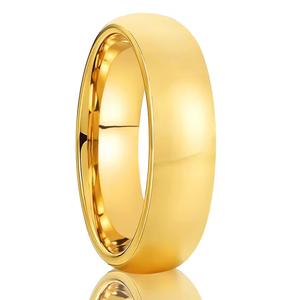 4mm 6mm 8mm 10mm Tungsten Wedding Ring Men and Women's Ordinary Dome Polished Size Comfortable