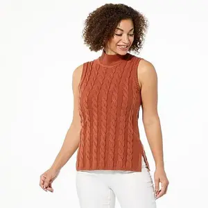 GREY by Jhoan Sebastian Grey Sleeveless Mock Neck Sweater