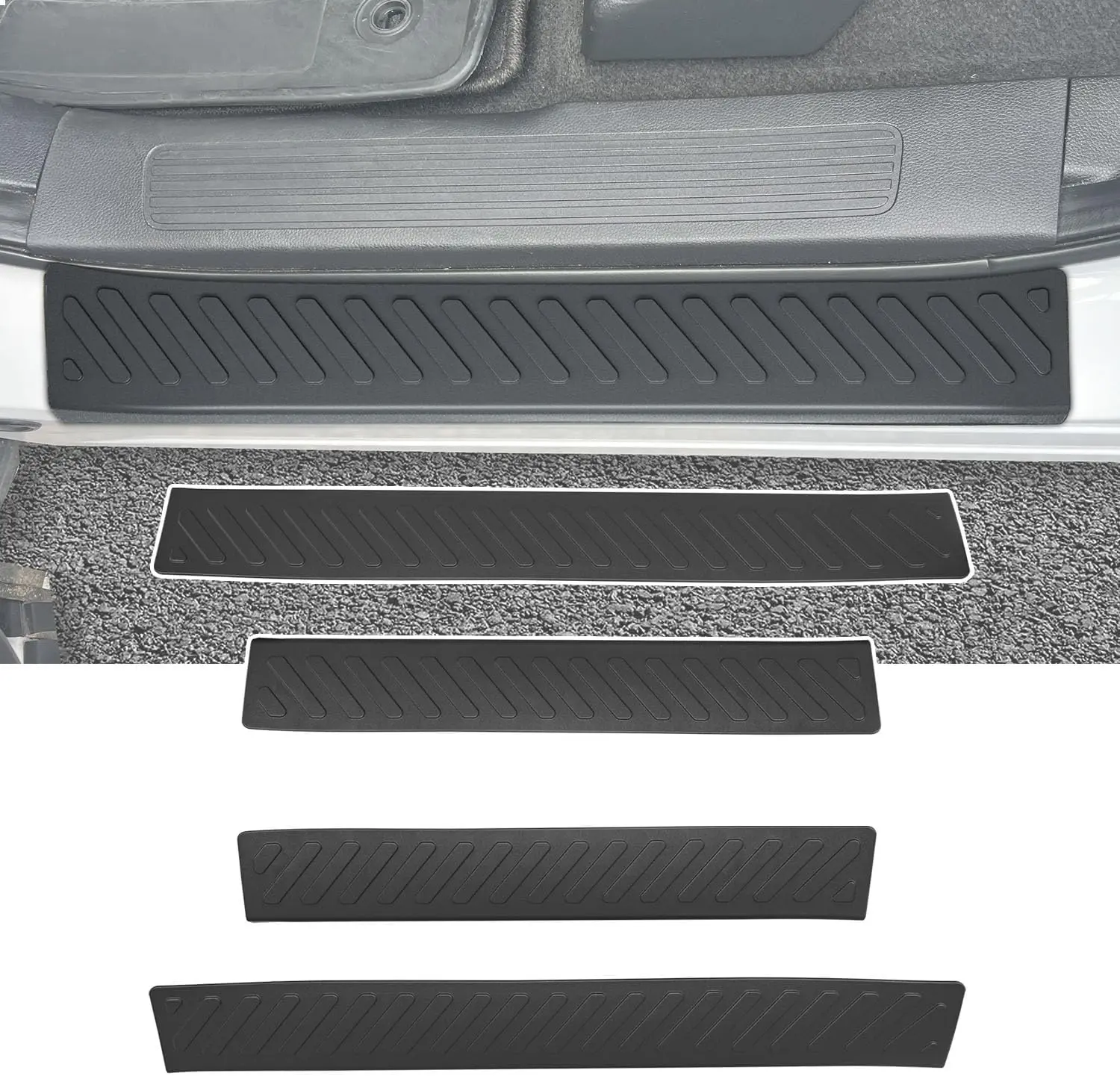 [Fits 23-26 Pilot] Door Sill Protector Compatible with 2023-2026 Honda Pilot Door Entry Guard Car Threshold Protector Replacement for 2023 2024 2025 2026 Honda Pilot Accessories