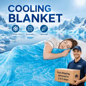Cooling Blanket For Hot Sleepers And Night Sweats Dual Layer Double Sided Cool Touch Lightweight Breathable Thin Summer Blanket For Bed Sofa AC Room Travel
