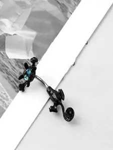 Cute Cat Design Navel Ring, Stainless Steel Navel Piercing Jewelry for Women & Men, Trendy All-match & Exquisite Jewelry for Birthday Gift