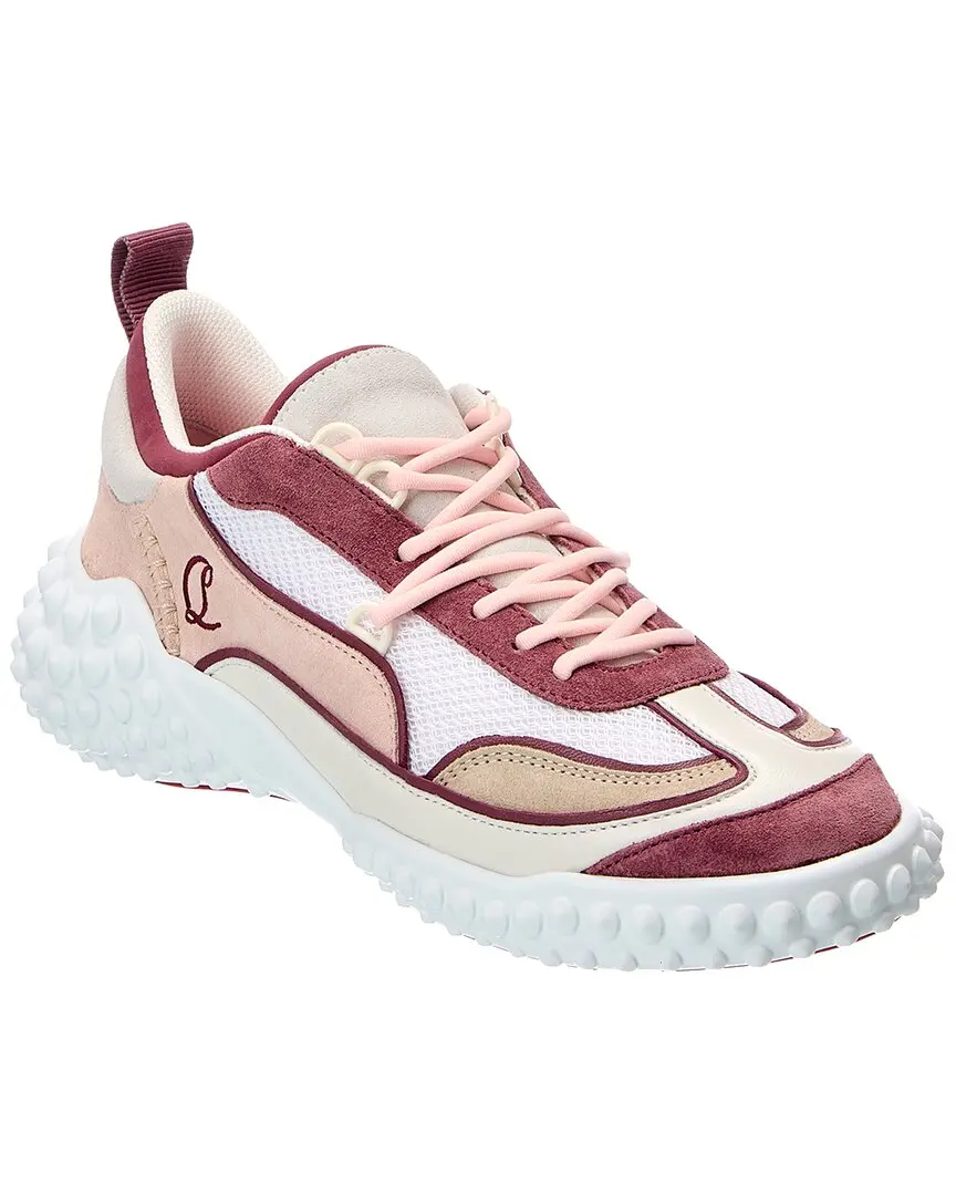 Christian Louboutin Logo Suede Sneaker