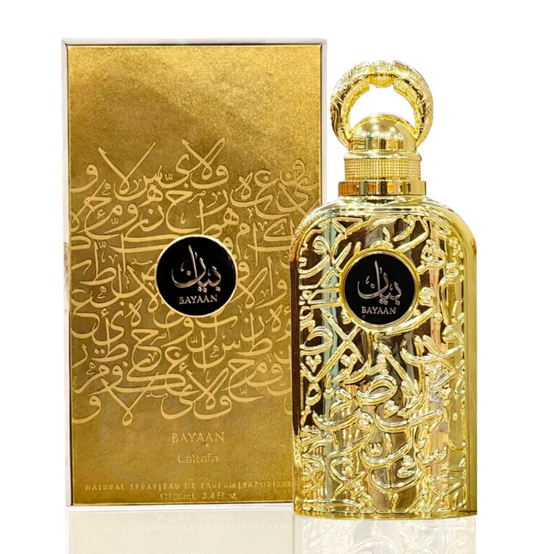 Lattafa Bayaan Alcohol-Based Floral Eau de Parfum (EDP) for Women, 100ml (3.4 oz) Limited Edition Single Item with Mandarin Peach Notes, Ideal Daywear Floral Fragrances, Floral Arabian Fragrance, Mellow Women's Fragrance