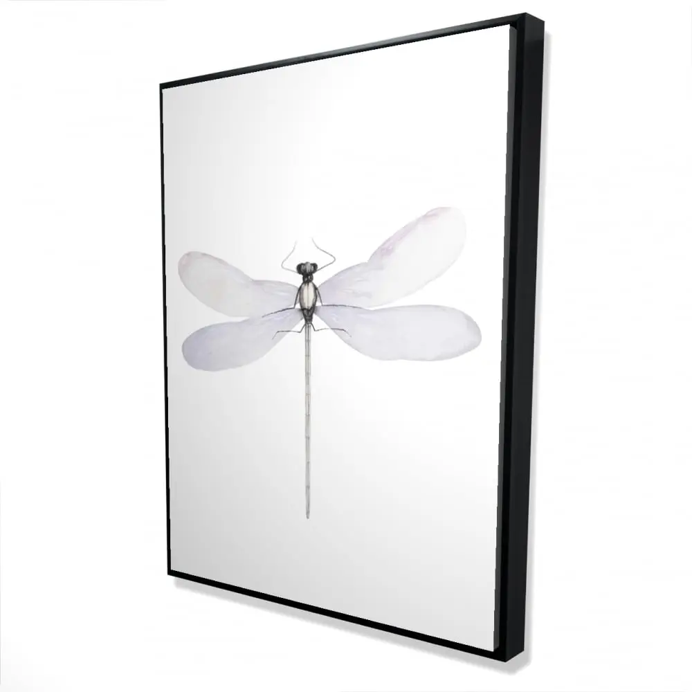 36x48 in 360-Stand Framed Dragonfly Detail Insects Nature Art Print - Durable Hangable Modern Home Office Wall Decor, Ready-to-Hang Poster