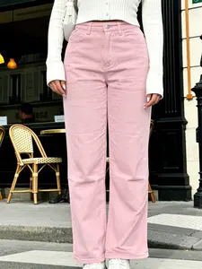 Muslim Women's Narrow Leg Jeans, Elastic Fabric, Casual Floor-Length Mid-Waist, Fashionable Summer, Perfect for Dates