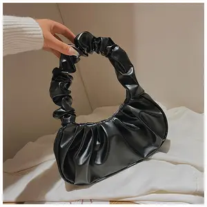 Small Ladies Handbags, Elegant Leather Hobo Purse for Women, Clutch Purses for Women with Magnetic Snap-Fastener