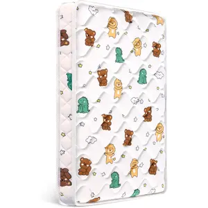Mini Crib Mattress 38" x 24" x 4" - Firm Support and Comfort Premium Foam, Noiseless Odorless Hypoallergenic, Fits Mini and Portable Cribs, Dual Sided with Soft Breathable Fabric