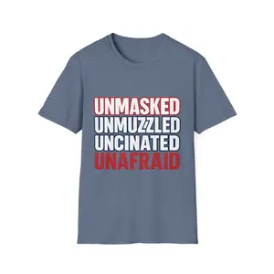 Unvaccinated Unisex Softstyle T-Shirt, Anti-Vax Shirt, Vaccine Protest Tee, Vaccine Resistance Top, Freedom of Choice Tee