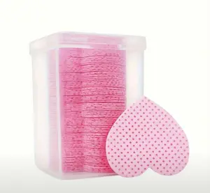 Heart Shaped Wipes With Container Pack of 200 Pink Wipes in Plastic Storage Box