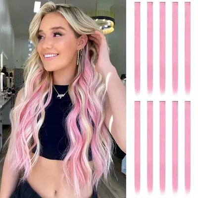 Pink Highlights Hair TikTok Shop