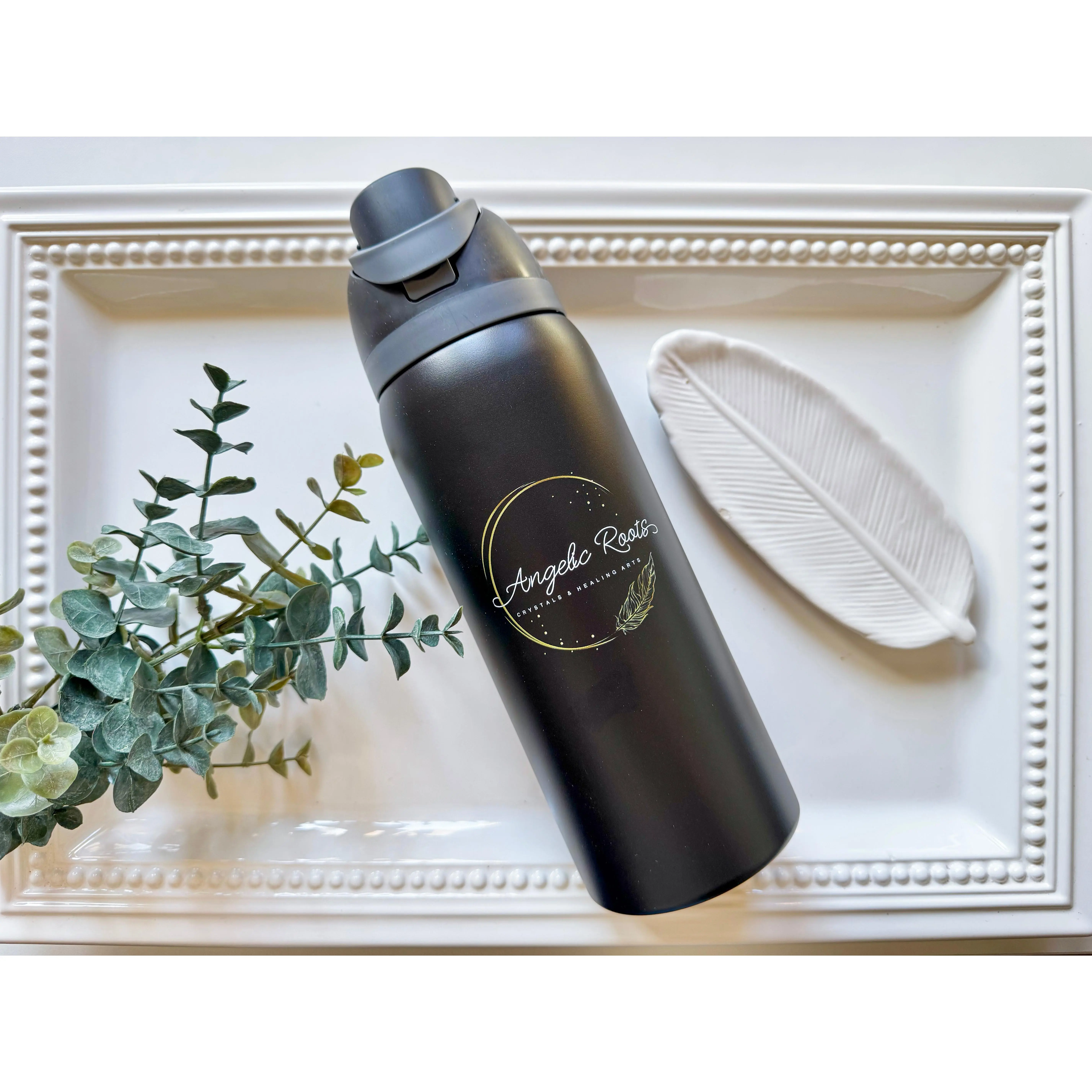 Angelic Roots Engraved Water Bottle || 32 oz.