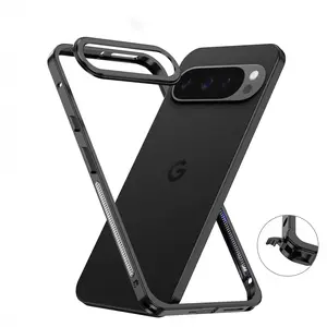 For Google Pixel 8 9 Pro XL 9A 9pro Aviation Aluminum Alloy Frame Bumper Phone Case Metal Lens Heat Dissipation Shockproof Cover