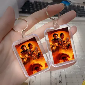 Dune Movie Acrylic Keychain – Sci-Fi Collectible Key Ring – Durable, High-Quality Print Keychain for Fans of Space Adventure and Epic Cinema