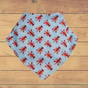 Baby Crawfish Bandana Bib, Absorbent Reusable Baby Bib for Drooling & Teething