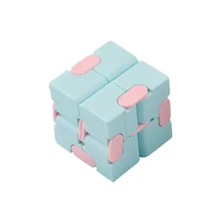 Macaron Infinity Cube Fidget Toy Creative Stress Relief Vent Toy Portable Finger Decompression Magic Cube