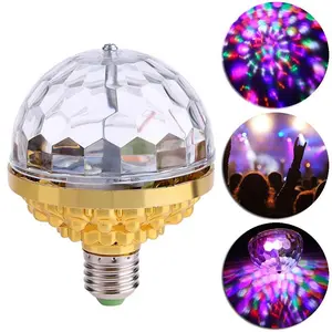 Colorful Rotating Magic Ball Light, Christmas Party Gift, Rotating LED Plug-In Strobe Light, Festive Party Colored Ambient Light, Suitable for Family Dance Parties, Bars, and Karaoke