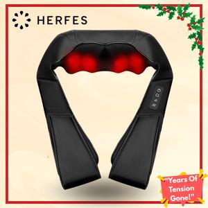 Neck and Back Massager with Heat Function 8 Kneading Nodes Adjustable Speeds 15-Minute Auto-Shutoff Lightweight Daily Use Valentine's Gift For Him & Her tiktokshopmemorialday   Relief Roller