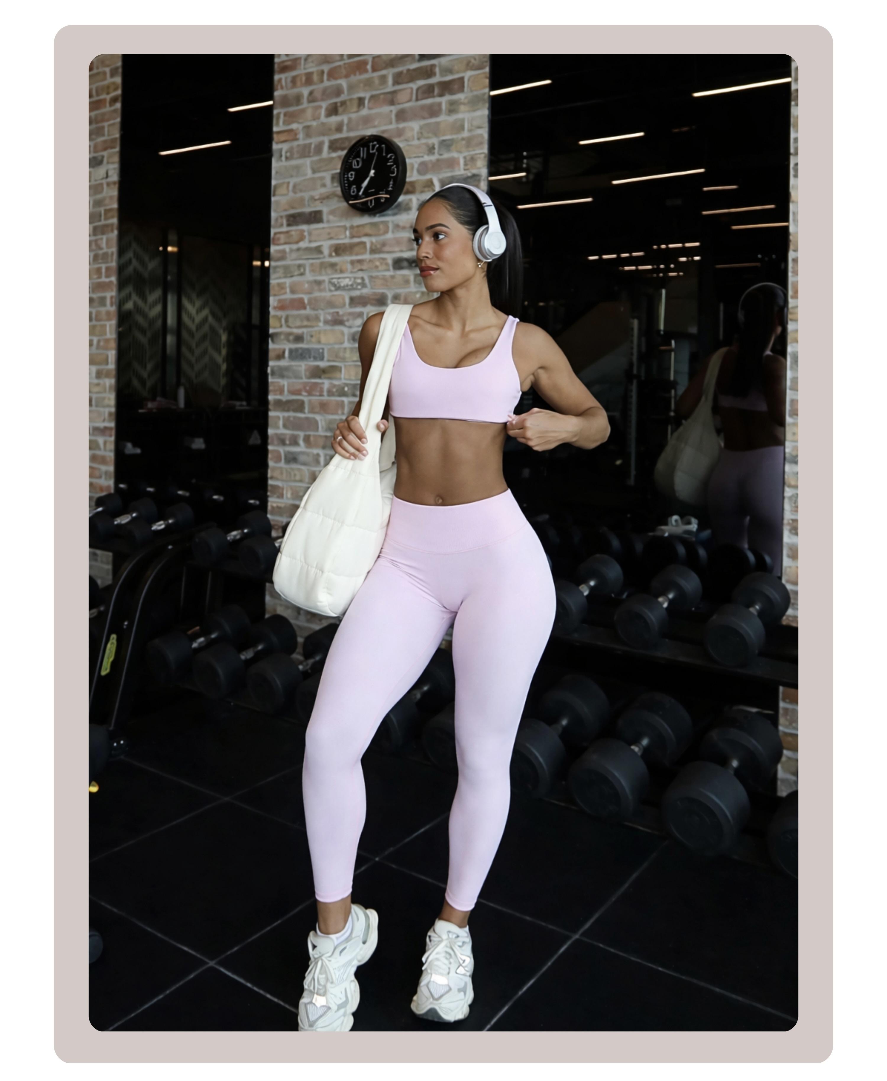 Coral Canton High Waisted Seamless Sports Leggings Coral Canton High Waisted Seamless Sports Leggings