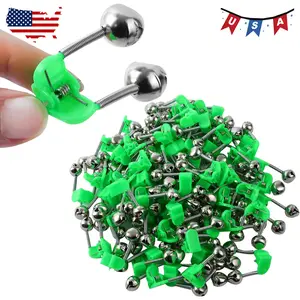 46PCS 3rd Generation Plastic Fishing Bells, Fishing Rod Alarm Bell