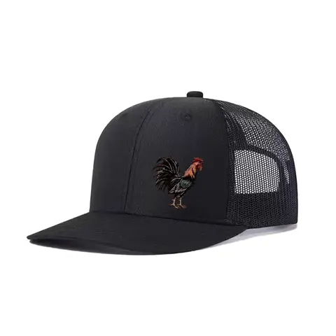 1/2-Pack Unisex Rooster Graphic Trucker Hats, Adjustable Mesh Baseball Caps, Breathable Outdoor Dad Hats for Men and Women, Streetwear Hats