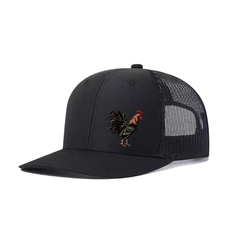 1/2-Pack Unisex Rooster Graphic Trucker Hats, Adjustable Mesh Baseball Caps, Breathable Outdoor Dad Hats for Men and Women, Streetwear Hats