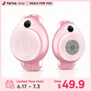 LIVEFULL Smart Wall-Mounted Exfoliating Brush – Electric Shower Back Scrubber with 3 Speeds & 360° Rotation, Rechargeable Hands-Free Body Brush for Deep Cleansing