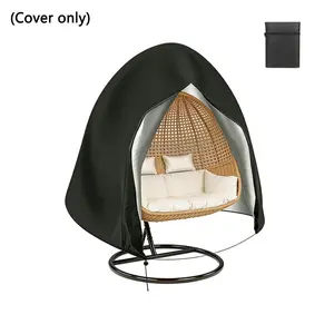Outdoor Hammock Cover Twin Size, Basket Cover Egg Shape, 230x200 (zipper) Easy Installation, Simple Design for Outdoor Use