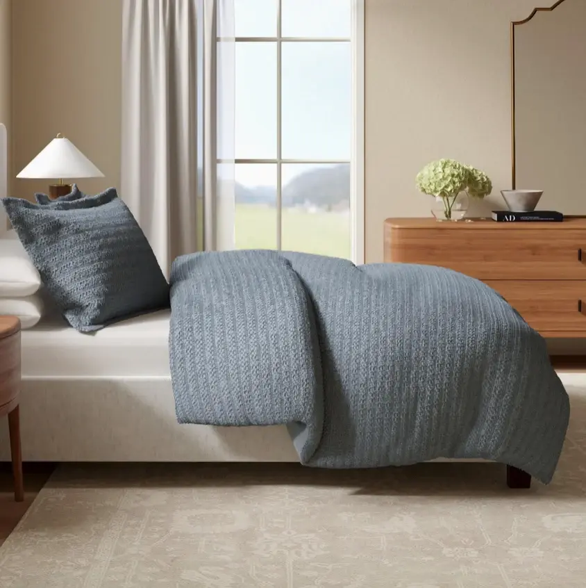 100% Cotton Waffle Weave Duvet Set (Mattea Collection) | BH Collective