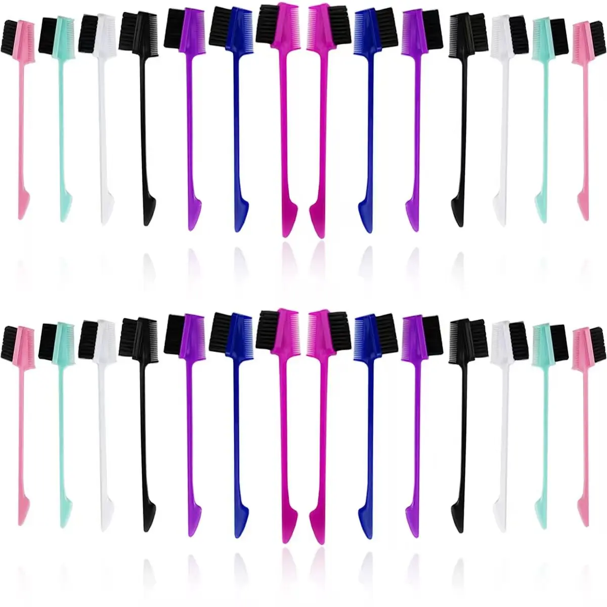 3 in 1 Hair Edge Brush Double Sided Hair Comb Pack Smooth Brush Comb Grooming