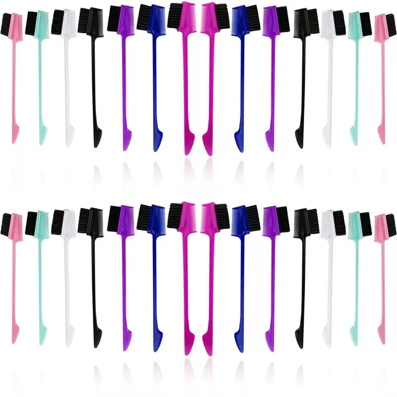 3 in 1 Hair Edge Brush Double Sided Hair Comb Pack Smooth Brush Comb Grooming