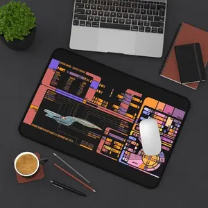 TNG Enterprise LCARs Desk Mat – Star Trek Gaming Playmat
