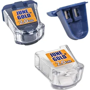 2.0 mm Sharpener for Graphite or Color Leads, Self-Contained Shavings, Portable (2 Pack)
