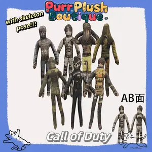28cm Wire DollCall Of Duty Ghost Sebastian Krueger Cosplay Halloween Party Accessories Stuffed Plushies Abstract Twistable Props popular