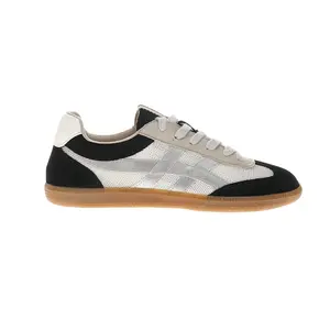 Shu Shop Womens Sasha Metallic Lace Up Sneakers Shoes Casual - Black, White