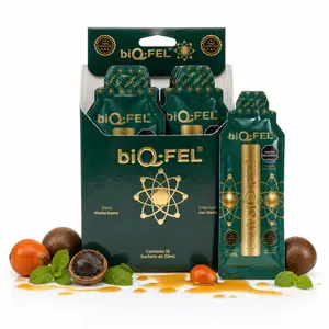 BIQGO – Natural Energy Liquid Sachets for Men | Chontaduro, Borojo & Guarana | PreDosed On-The-Go Shot (20ml)| 15-Pack