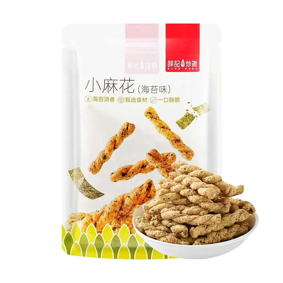 XUEJICHAOHUO Seaweed Flavor & Sweet Chili Flavor Crispy Twists Snack Combo Pack, 208g x 2 Bags XUEJICHAOHUO Seaweed Flavor & Sweet Chili Flavor Crispy Twists Snack Combo Pack, 208g x 2 Bags