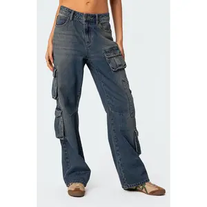 Edikted Women's Baggy Boyfriend Cargo Jeans