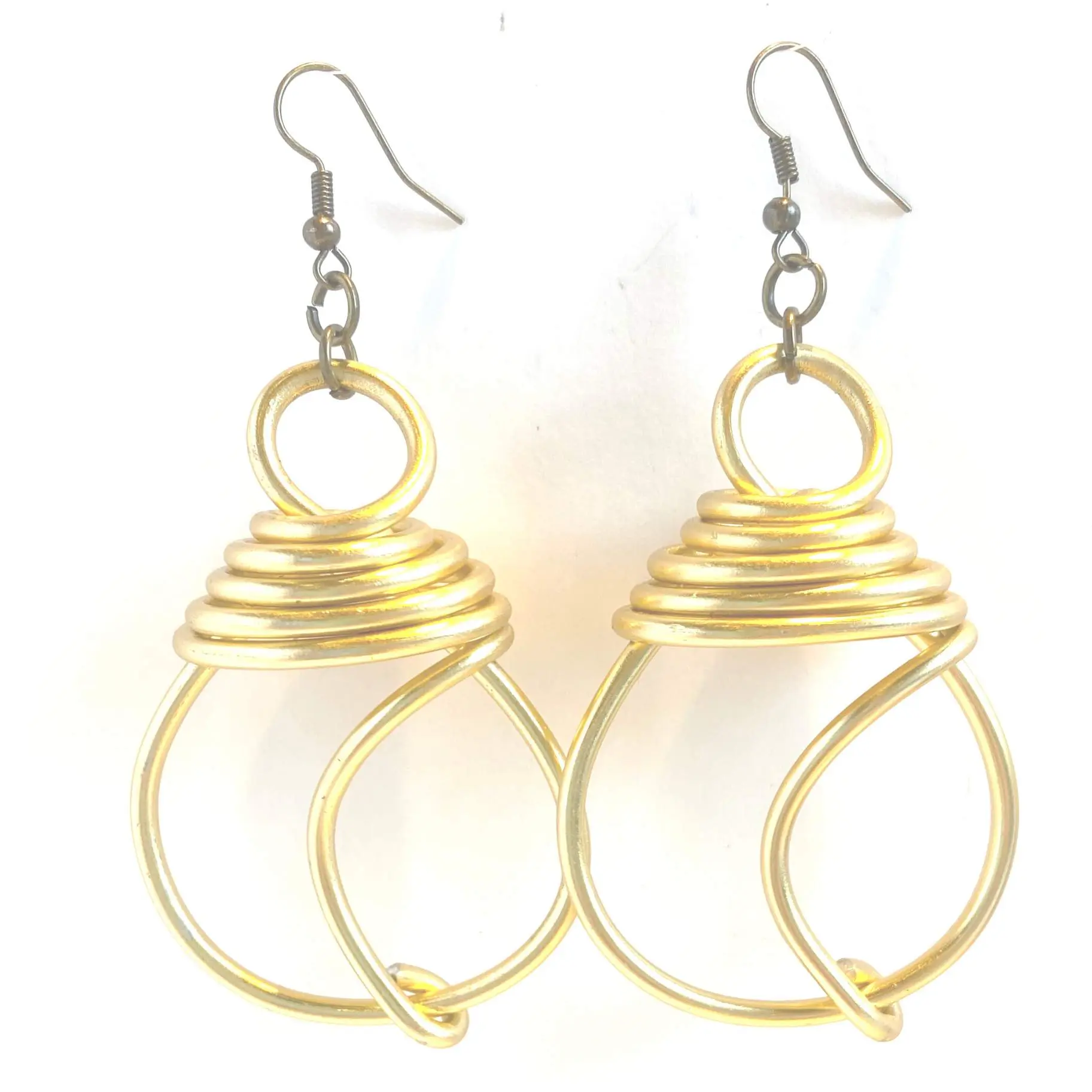 Gold Tori Earrings - Perfect for Any Occasion, Handcrafted with Love, Lightweight, Lead-Free Aluminum Wire, Size Small/Large