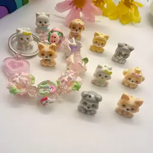 10pcs Bright Resin Dog Beads with Holes, DIY Jewelry Making Supplies, Party Favors, Home Decor, Car Accessories