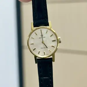 Omega Vintage Manual Wind Gold Plated 20mm Silver White Dial MWT000624